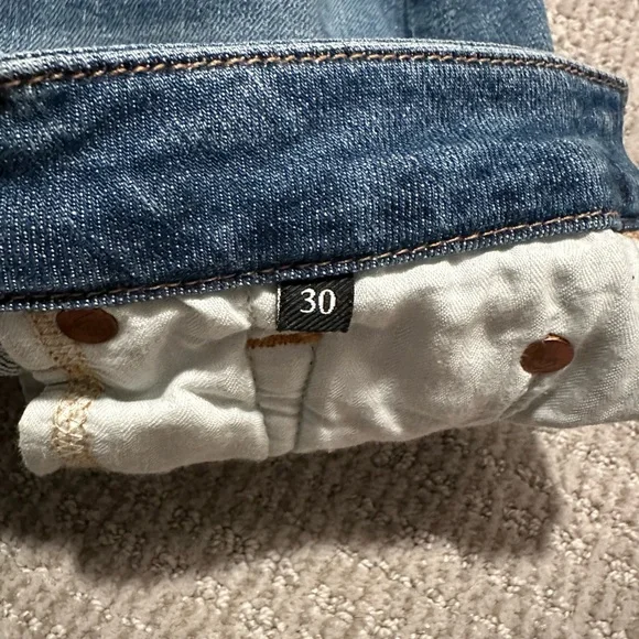 7 for all Mankind Aubrey Ultra High Waist Ankle Skinny Jean Size 30 - Picture 9 of 9